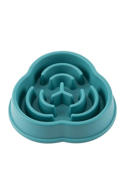 Choice M green 1PC Pet Slow Food Bowl Anti Choking Dog Bowl Dog Bowl Anti Overturning Pet Food Supplies and