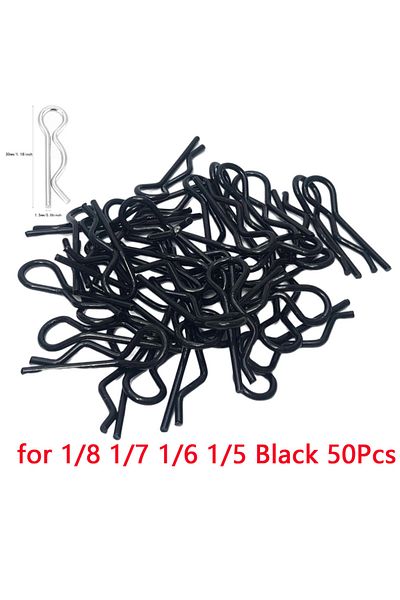 Choice 50pcs 1-8 50Pcs 1/5 1/6 1/7 1/8 1/8 1/12 1/16 1/14 RC Cars Shell Body Clips Pins R Buckles Fixed for