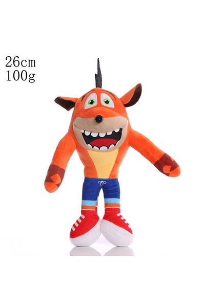 Choice 26cm Crash Wolf 26cm New Arrival Anime Crash Bandicoot Plush Toys Cartoon Animal Aku Aku Crash Soft