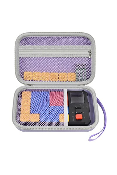 Choice حافظة أرجوانية متوافقة مع ألعاب العقل سوبر سلايد من جيكر، منظم تخزين ألغاز العقل ب