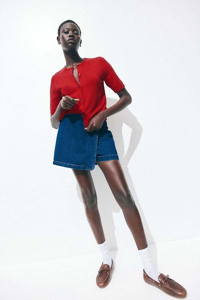 H&M Short-sleeved Cardigan