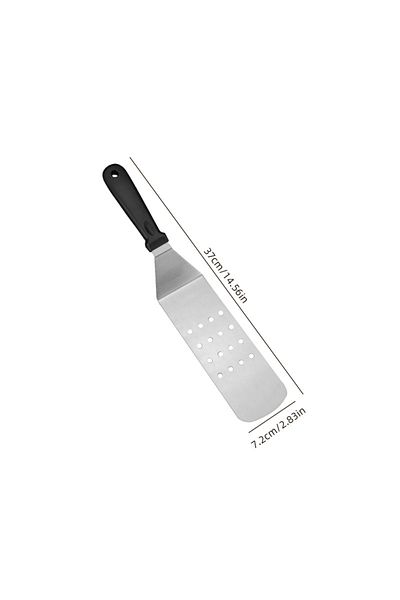 Choice Shovel belt hole Kitchen Stainless Steel Scraper Cooking Spatula Barbecue Spatula Plate Barbecue Spa