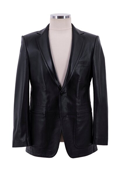 BLU Deri Blazer Ceket