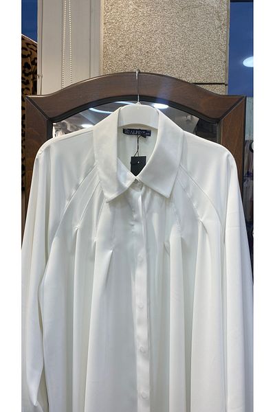 PERA MODA Cămașă cu tunică pentru femei, cu mâneci lungi, plisate, cu croială supradimensionată