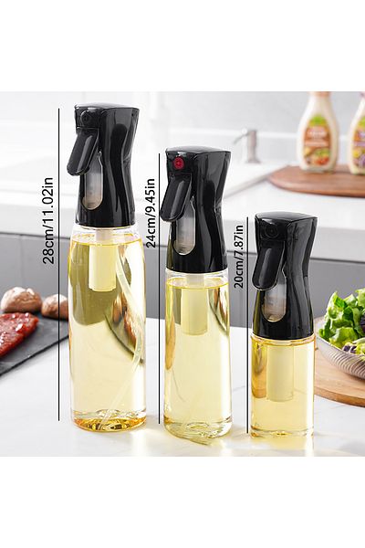 Choice Black Mix 200/300/500ml Oil Spray Bottle Kitchen Baking Olive Oil Dispenser Camping Bbq Baking Salad