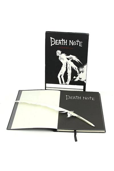 Choice كتاب مع قلم A5 مجموعة دفاتر ملاحظات أنمي Death Note دفتر ملاحظات جلدي قابل للتجميع دفتر ملاحظات Death Note