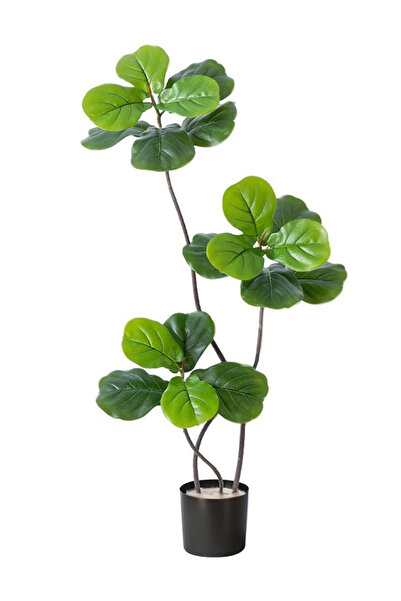 EqiEch شجرة تين ذات أوراق على شكل كمان صناعية، نبات تين ذات أوراق على شكل كما...