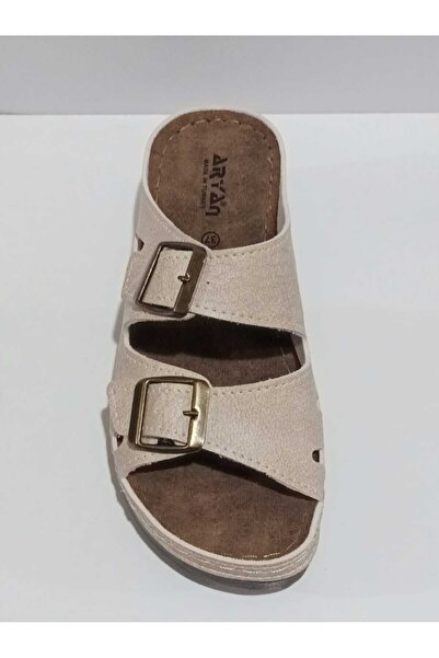 ARYAN 07-043 Ανατομικές Γυναικείες Παντόφλες Wedge Heel