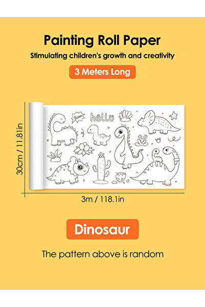 Choice لفافة رسم للأطفال بحجم 30×300 سم من ورق التلوين اللاصق الملون للأطفال