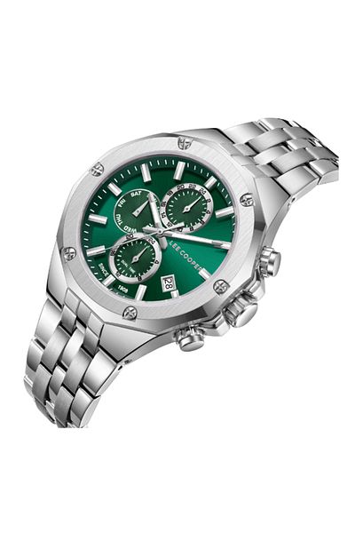 Lee Cooper Men Multi Function Dark Green Dial Watch - LC08104.370