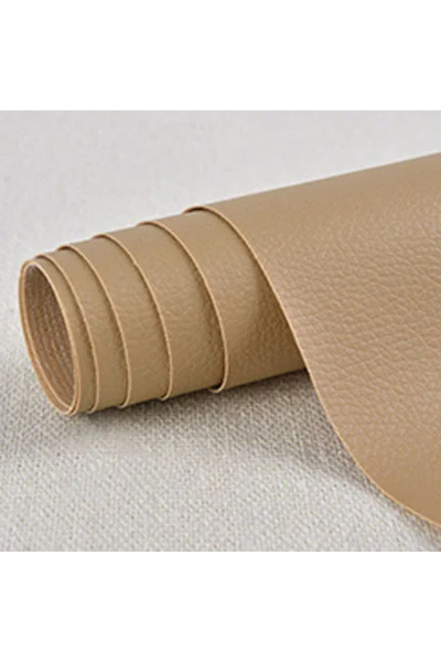 Choice رقعة إصلاح ذاتية اللصق من الجلد الصناعي من الكاكي مقاس 50 × 137 سم، مل...