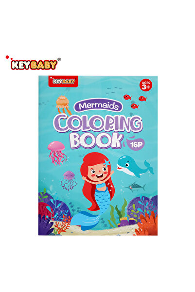 Choice4 mermaid 16 Pages Montessori Children's Coloring Books Mermaid Dinosau...