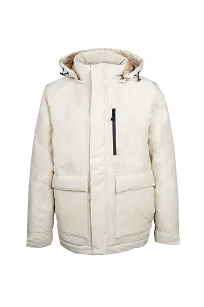 Hatemoğlu Stone Regular Fit Judge Collar Hooded Coat