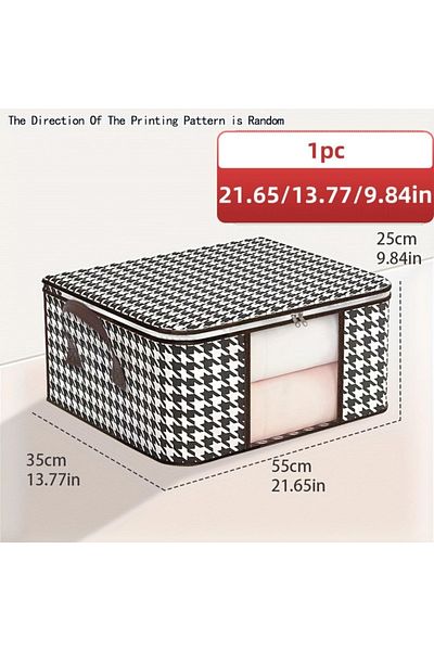Choice M 55X25X35CM Visible Large Capacity Storage Box Portable Household Clothes Organizer With Handles Fo