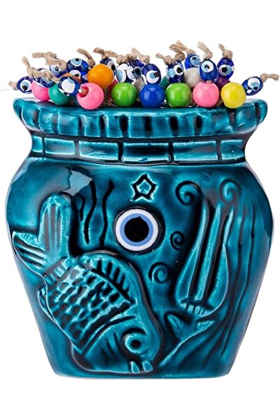 AKDC مزهرية زينة عين الشر 3سم × 11سم × 11سم متعدد الألوان