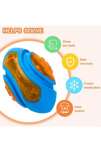 Choice Football Toys Rubber Dog Toys for Dog Chewing Bite Resistant Squeaky Training Playing Toy Interactiv