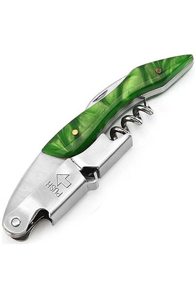 FLYMUYU Size1 Color Resin Handle Corkscrew Professional Wine Opener Portable Screw Corkscrew Multifunction B