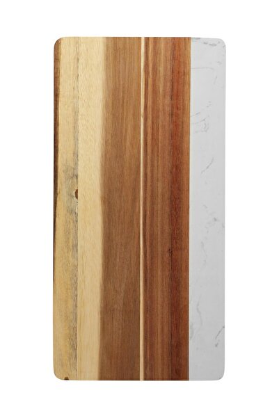 mastergold لوح تقطيع الجبن من خشب الأكاسيا الرخامي الفاخر، لوح تقطيع الخبز مستطيل الشكل 40*20 سم