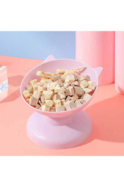 Choice وعاء طعام جديد للحيوانات الأليفة باللون الوردي، قابل للإمالة، ذو قاعدة...