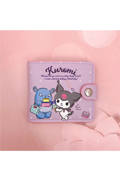Choice Kuromi Kawaii Sanrio Pu Casual Money Bag Hello Kitty Cinnamoroll My Melody Kuromi Coin Purse Card Ho