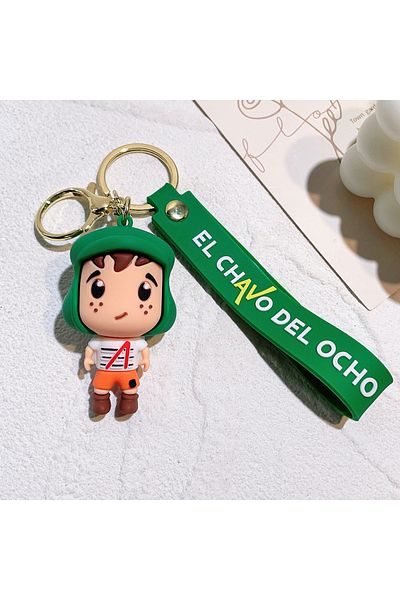 BANDAI 6 Hot Game Friday Night Funkin Keychain Cute 3D Model Silicon Keychain for Backpack Keyrings Access.