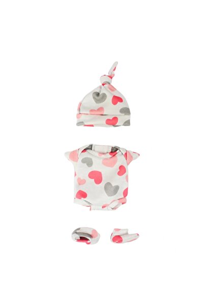 Choice مجموعة ملابس بيبي ريبورن صغيرة لطيفة على شكل قلب وردي مكونة من 4 أنماط لدمى الأطفال حديثي الولادة بطول 13 سم إلى 15 سم عالية الجودة