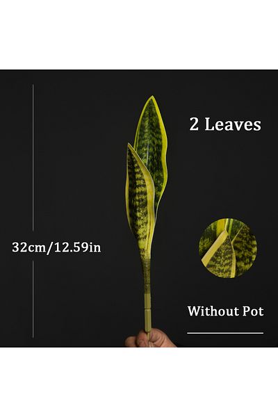 Choice S 32/37cm Artificial Succulent Plants Fake Sansevieria Indoor Tiger Fur Tropical Faux Snake Plant O.