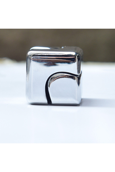 Choice مكعب نرد دوار فضي مربع لتخفيف الضغط، ألعاب أصابع مضادة للقلق، لعبة فيد...