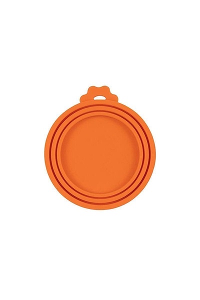 Choice غطاء سيليكون برتقالي قابل لإعادة الاستخدام 3 في 1 لطعام الحيوانات الأل...