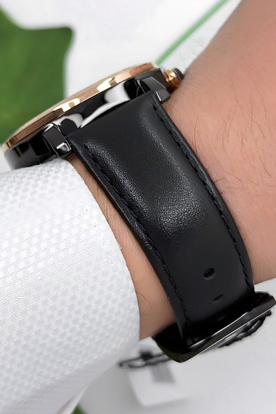 Ferrucci Men's Wristwatch - Leather Cord 3 Atm - Black Rosa Zmfer167