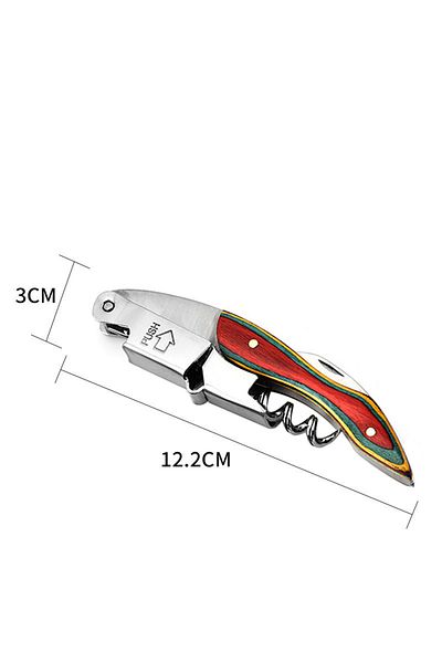 FLYMUYU 6 Stainless Steel Wine Opener, Professional Waiters Corkscrew, Leather Case,Beer Bottle Opener And .