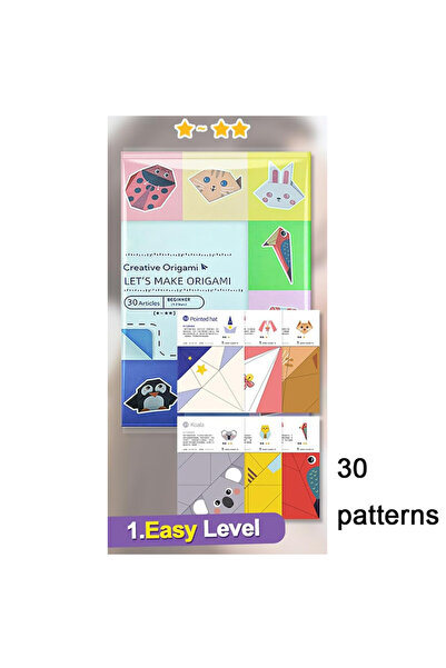 Choice3 مجموعة أوريجامي مكونة من 30 ورقة، 30/96 ورقة، دليل إرشادي لمشاريع فني...
