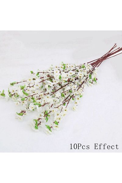 Choice 120CM White Sakura Artificial Flowers Bouquet for Garden Party Wedding Marriage Decoration Home Room