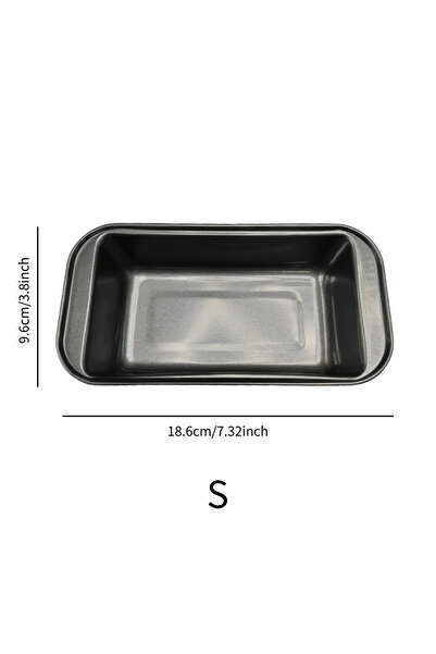 Choice قالب خبز مستطيل مكون من 3 قطع، قالب خبز غير لاصق من الفولاذ الكربوني الرمادي للخبز من هوما