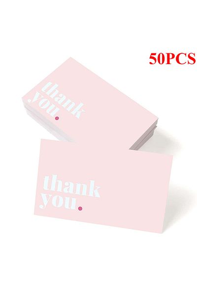Choice Style B  50pcs 50 Thank You Cards Business Card Orders Thank You Party Cards Support Small Cards Tha