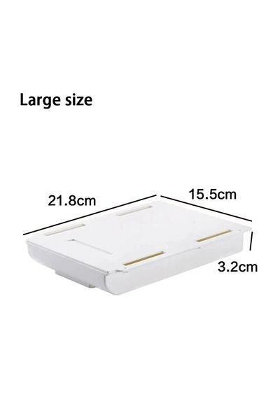 Choice L Under Desk Storage Box Invisible Drawer Desk Bottom Paste Type Finishing Box Dtudent Dormitory De.