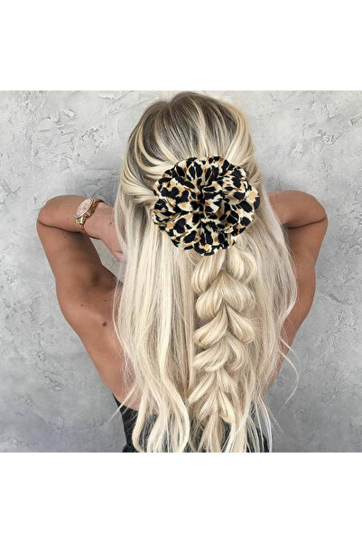 woodycord Închizătoare cu clemă cu model de leopard și trandafiri, locul unde...