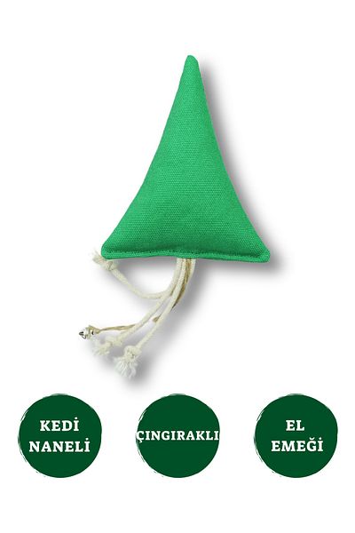 Pet And Planet Cotton and Nature-Friendly Cat Toy Pine Tree - with Cat Mint and Rattle