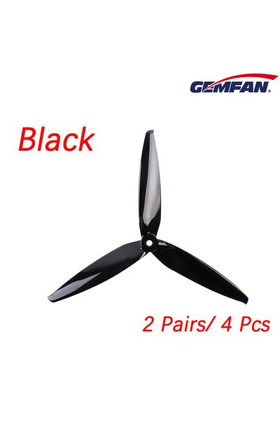 Choice Black 4PCS Gemfan Flash 7040 7 Inch 3-Blade 7X4X3 PC CW CCW 7inch FPV Propeller For FPV RC Models MA