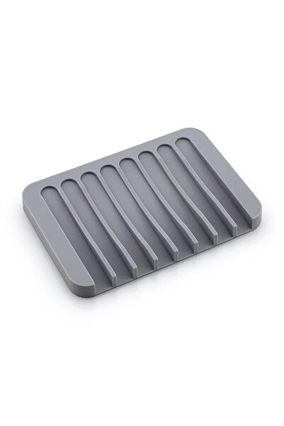 Choice حامل تخزين أطباق الصابون من السيليكون الرمادي، صندوق الصابون، صينية ال...