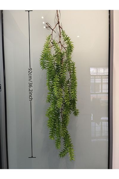 Choice shanmu gua Artificial Hanging Green Plant Rattan Green Grass Plants Fake Vine Ivy Hanging Plant for