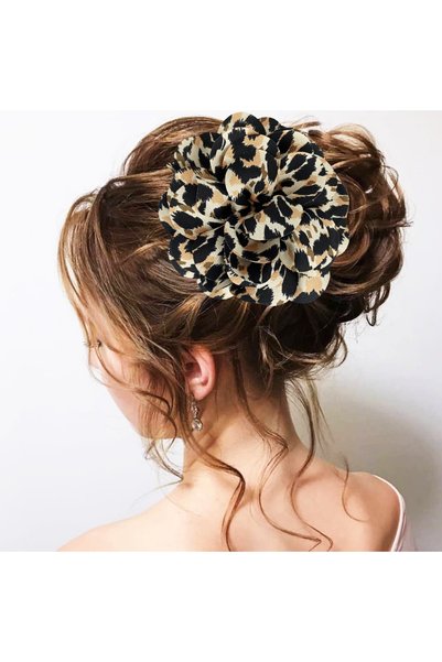 woodycord Leopard Print Rose Clip Buckle Elegance and Beauty Meets Spot