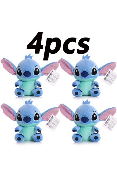 Choice 20cm-A-4pcs 20cm Stitch Stuffed Plush Models Cartoon Stuffed Plush Dolls Anime Plush Baby Toys Kawai