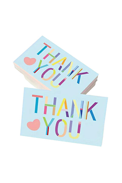 Choice 50 قطعة 50/100 قطعة بطاقة شكر بطاقة ملصق زخرفي تجاري بطاقة تغليف هدايا...