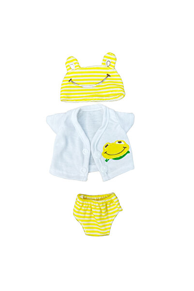 Choice ملابس دمى بيبي ريبورن باللون الأصفر، 4 أنماط، مناسبة لدمى الأطفال السي...