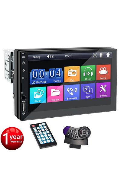 Choice With Remote Control Car Radio 7 Inch 1 Din Mp5 Multimedia Player Touch Screen Fm Iso Power Aux Input