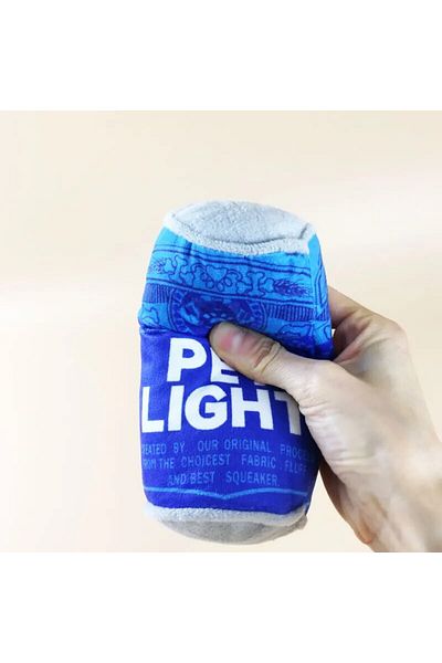 Choice Blue Plush Dog Winebottle Chew Sound Soft Beer Bottle Toy Funny Bite-resistant Squeaky Relieve Bored