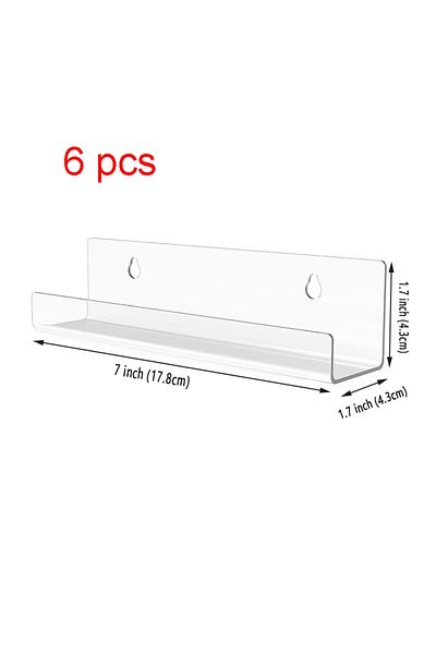 Choice 7inch 6 Pcs 4/6/8pcs Acrylic Record Display Stand 4/7/12 Inch Clear Wall Mounted Vinyl Record Holder
