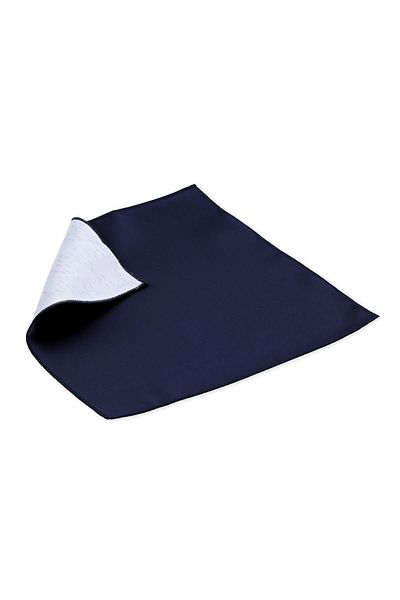 Hatemoğlu Μαντήλι τσέπης Navy Blue Classic Satin