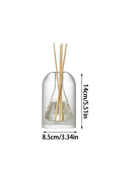 Choice 02 Aromatherapy Diffuser Bottle Glass Essential Oil with Diffusers Sticks Storage Containers Transap